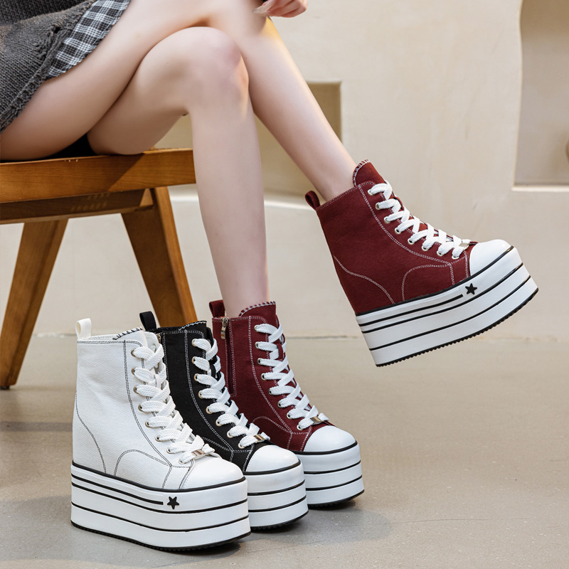 Sewing Custom - Chaussures décontractées en toile pour femmes,