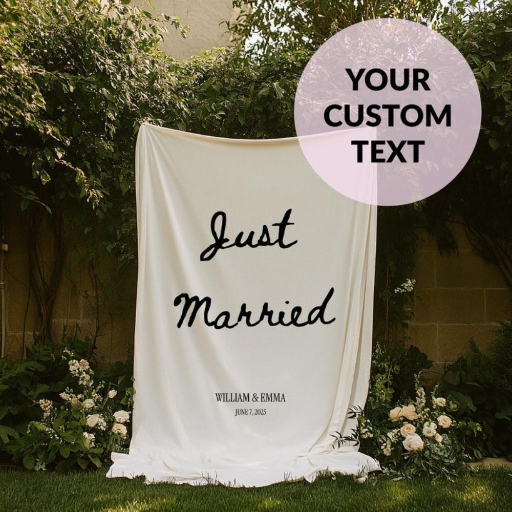 Sewing Custom - Bannière de mariage personnalisée-Design d'image personnalisé,