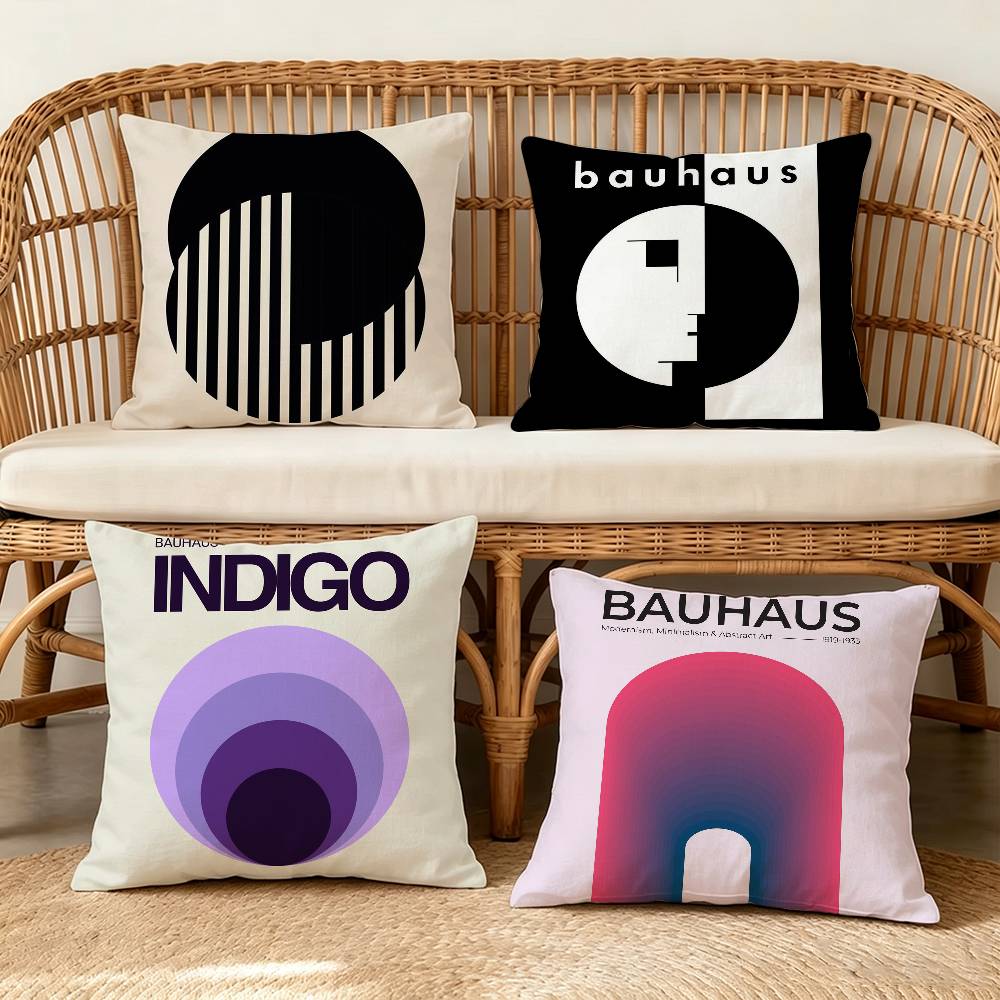 Century Textile & Sewing Supply Photos - Housse de coussin abstraite Bauhaus style