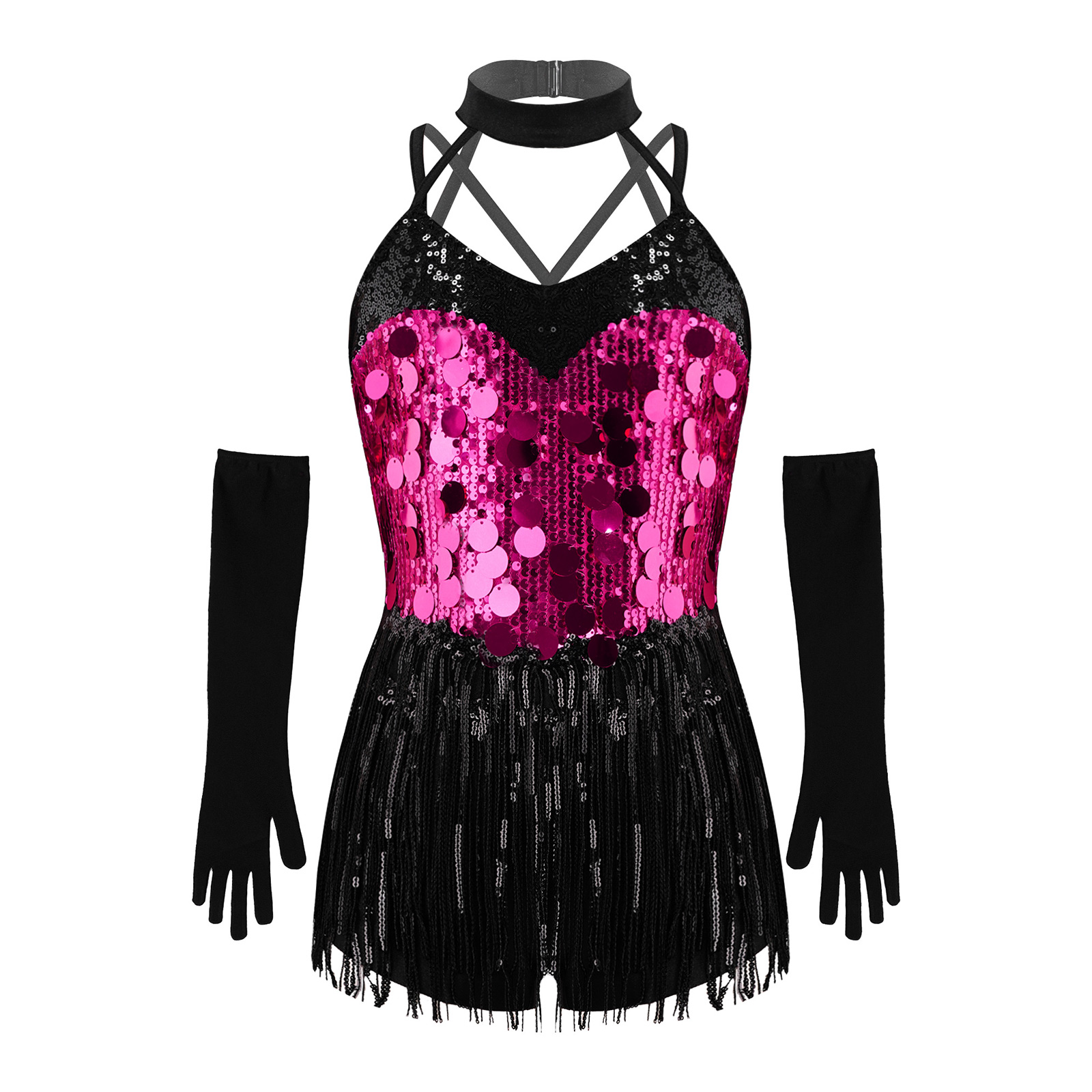 Sewing Vest - Robe de danse latine à franges