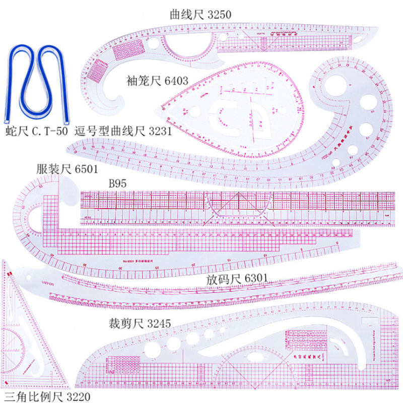 Sewing Gauge Ruler - Kit de règles de mesure pour