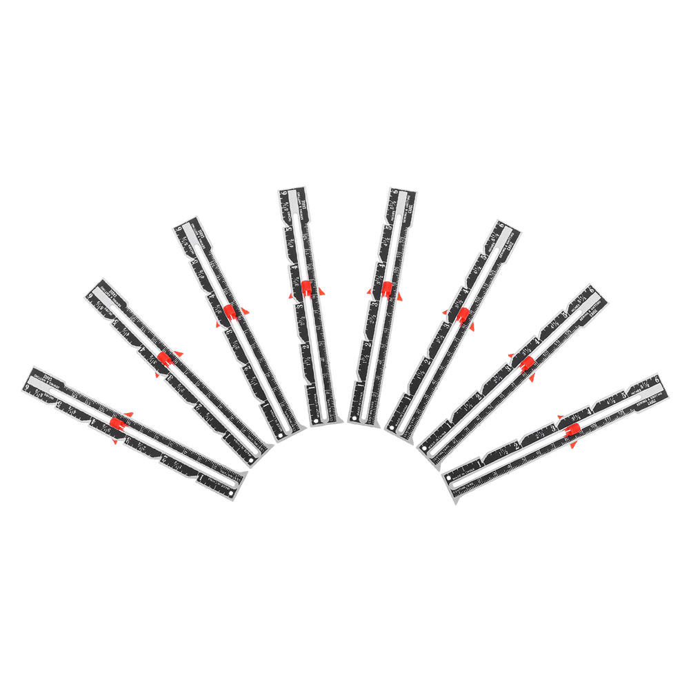 Sewing Gauge Ruler - Ensemble de 8 règles ergonomiques pour