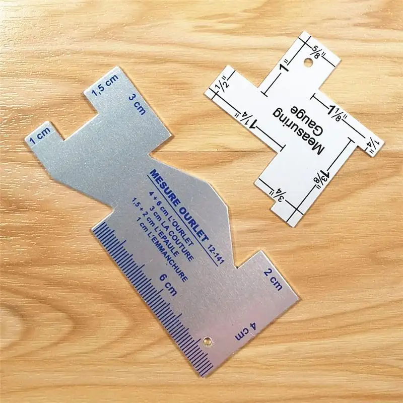 Sewing Gauge Ruler - Marqueur de tissu, craie de tailleur