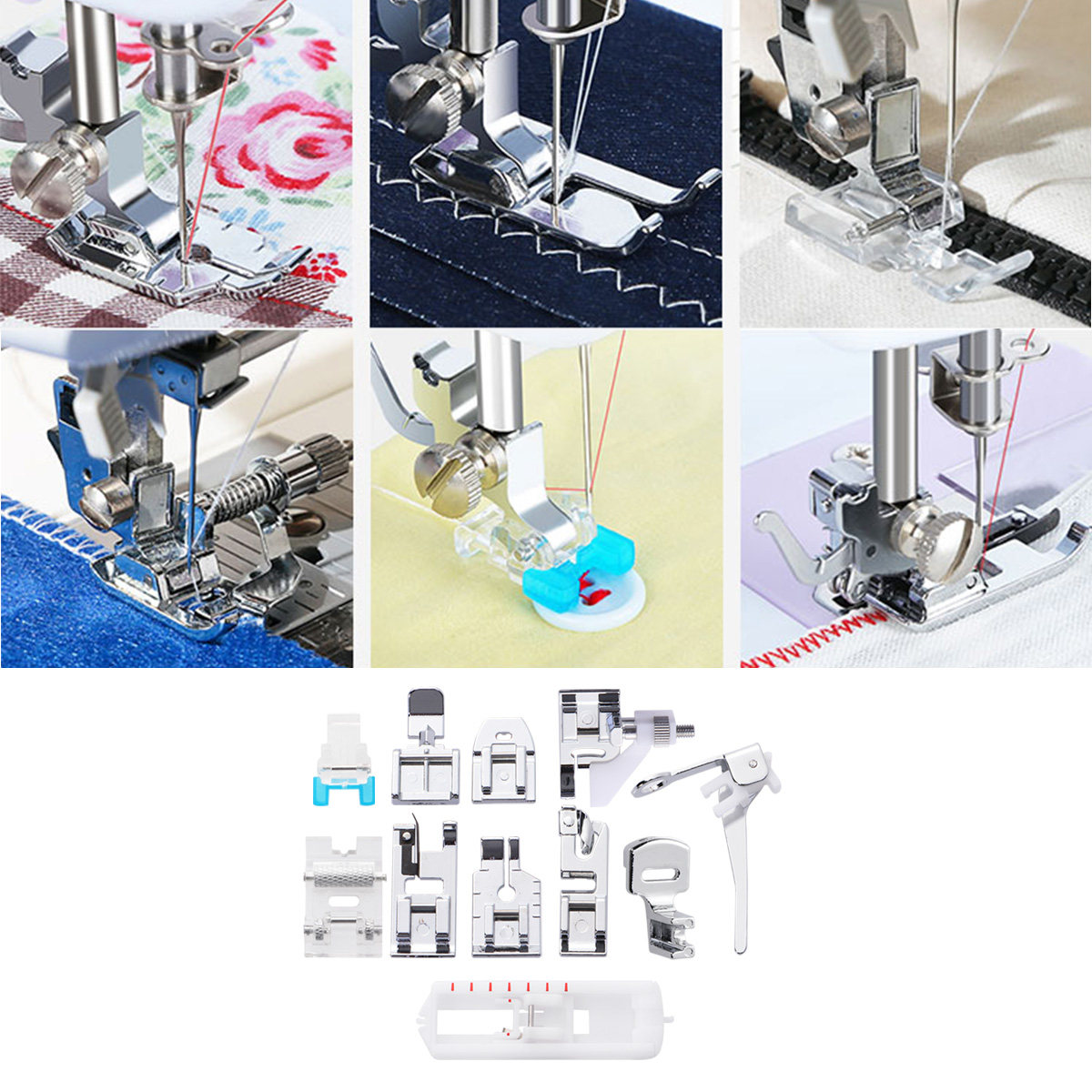 Ensemble de 11 pieds presseurs - Sewing Roll avis et prix