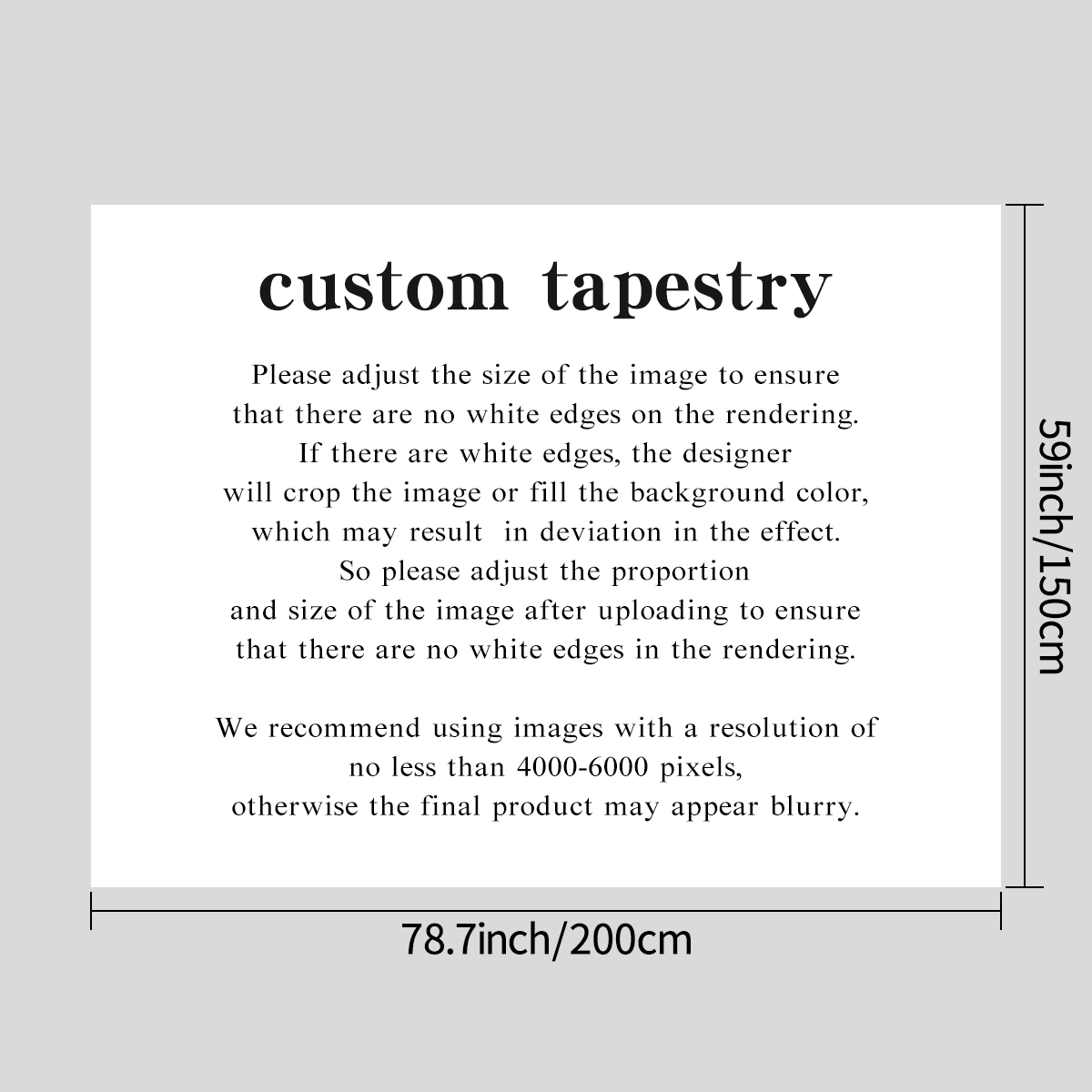 1pc tapisseries personnalisées - Sewing Custom avis et prix